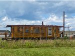 Chessie Caboose next to the amtrak station